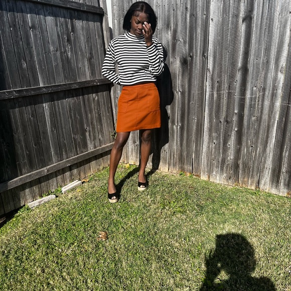 A-line orange skirt - Picture 1 of 7